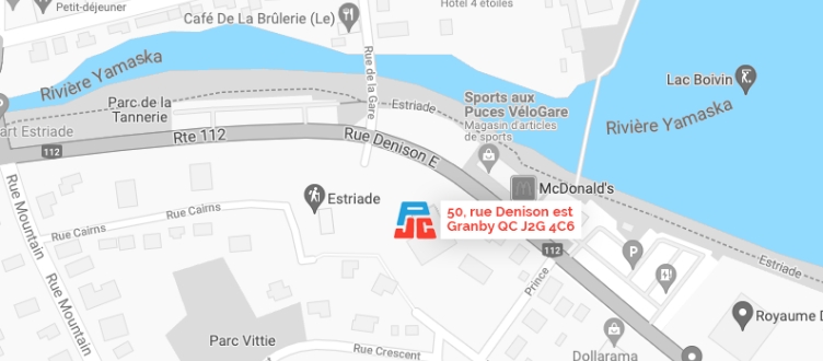 Carte Jean Coutu - 50 Denison Est Granby